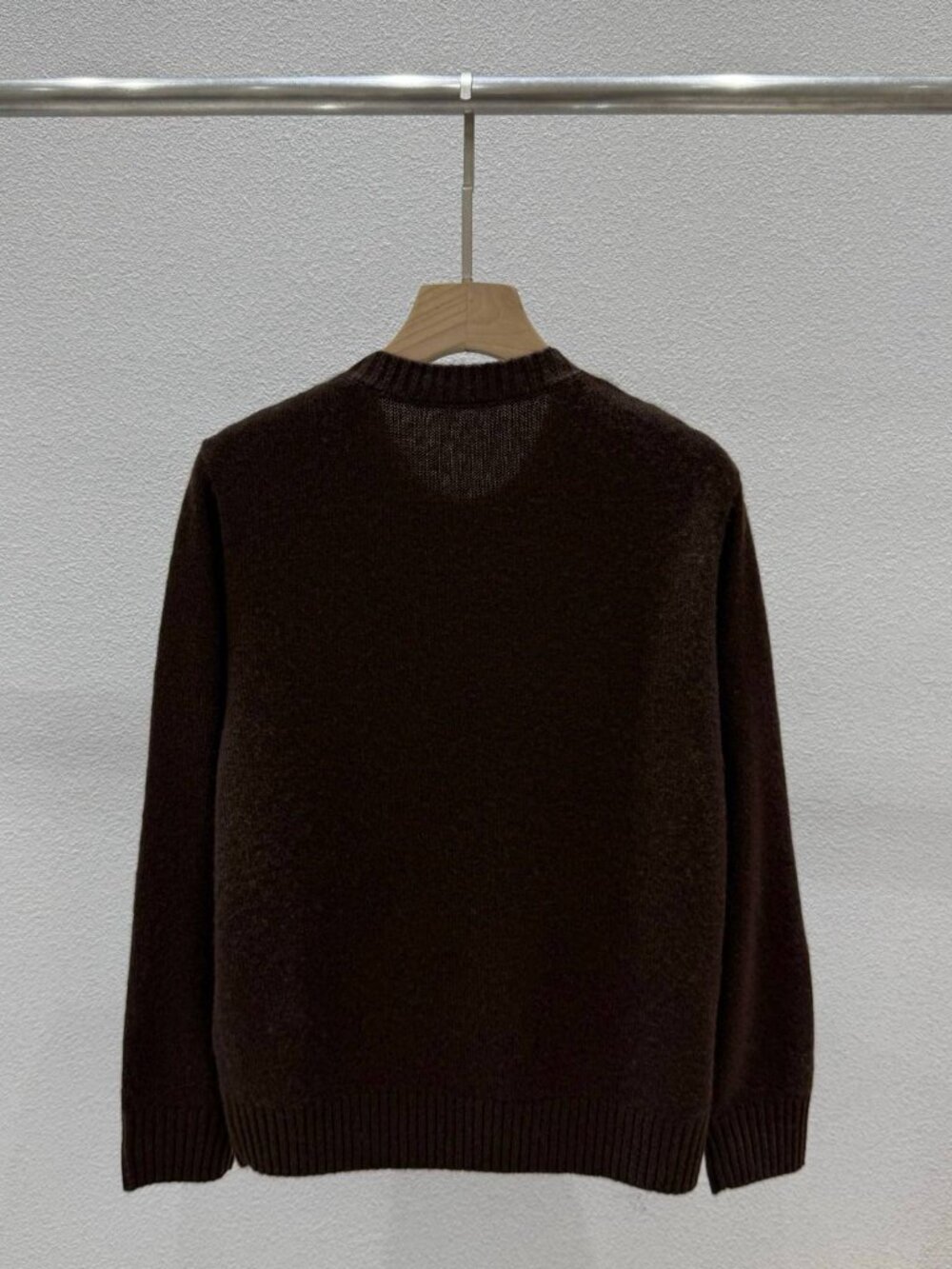 Polo Ralph Lauren Dark Brown Lady Polo Bear Embroidered Crewneck Knit Sweater - Picture 2 of 7